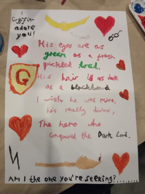 The Valentine's poem Ginny wrote for Harry